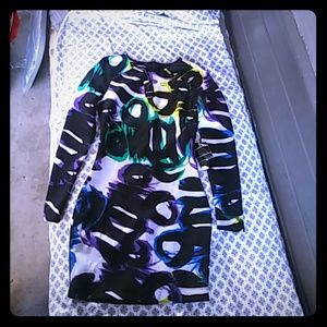 Bebe block party scuba dress size xs